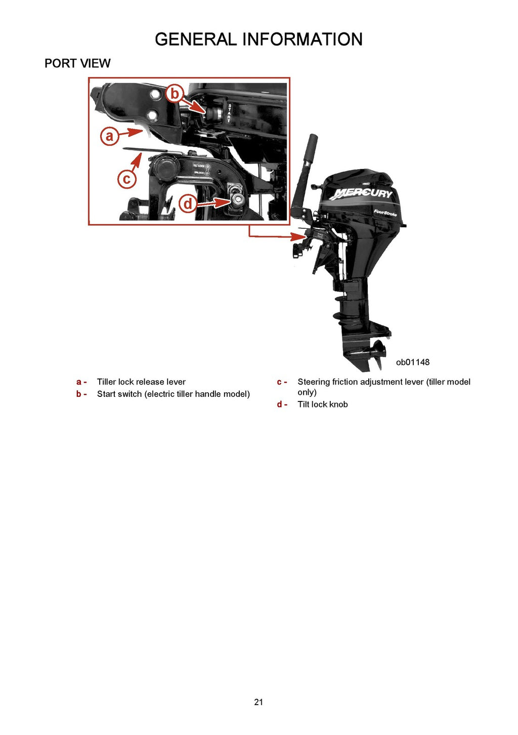 MERCURY 8/  9.9 & 9.9 Bigfoot 4-Stroke Operation Manual - WIRE BOUND - COVERS