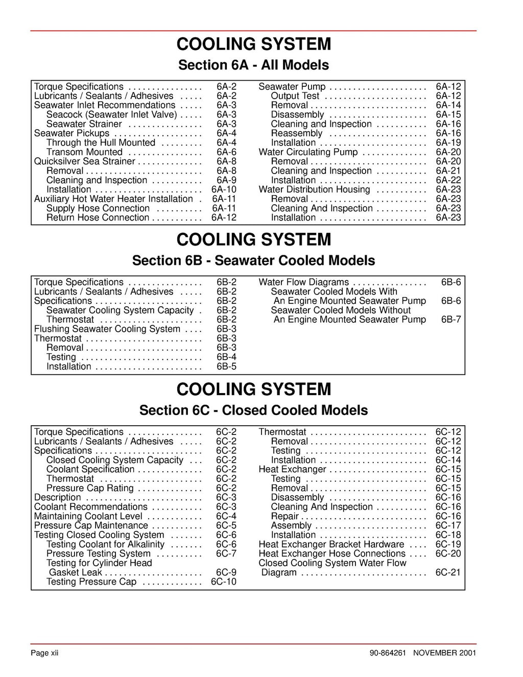 MERCURY 4.3L MPI GASOLINE ENGINE NO. 32 SERVICE MANUAL - WIRE BOUND - COVERS