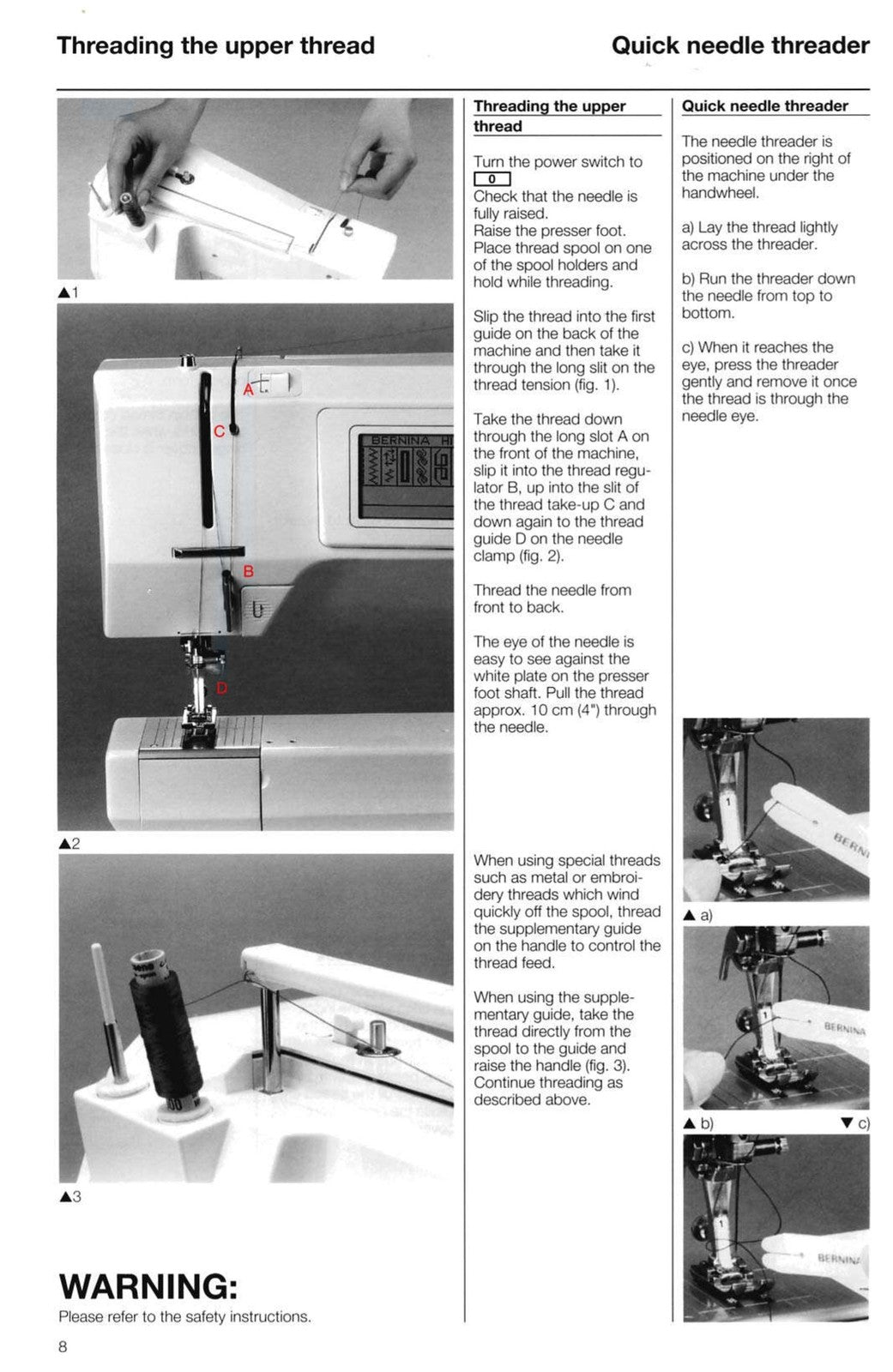 BERNINA 1630 1530 Operators & Service Manual BUNDLE - WIRE BOUND - TOUGH COVERS