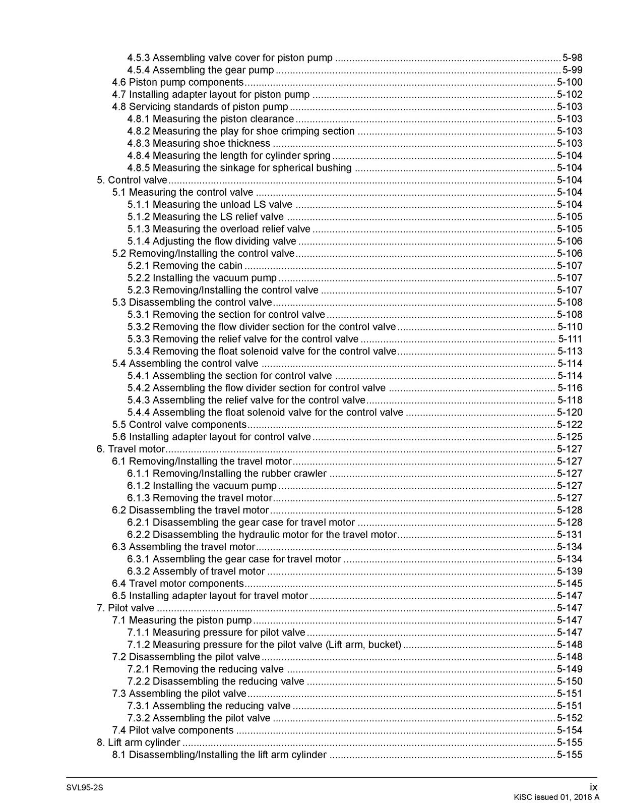 KUBOTA SVL95-2s COMPACT TRACK LDR WORSHOP MANUAL - BOUND - COVERS - XL FOLDOUTS