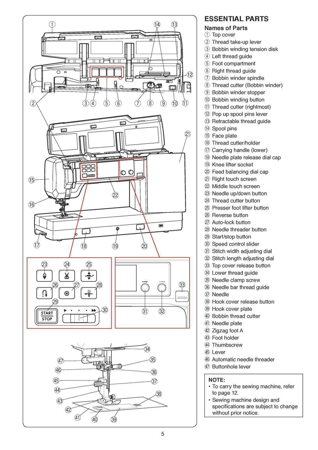 Janome Continental M17 Manual: Sewing and Embroidery Two Book Bundle - Free Ship