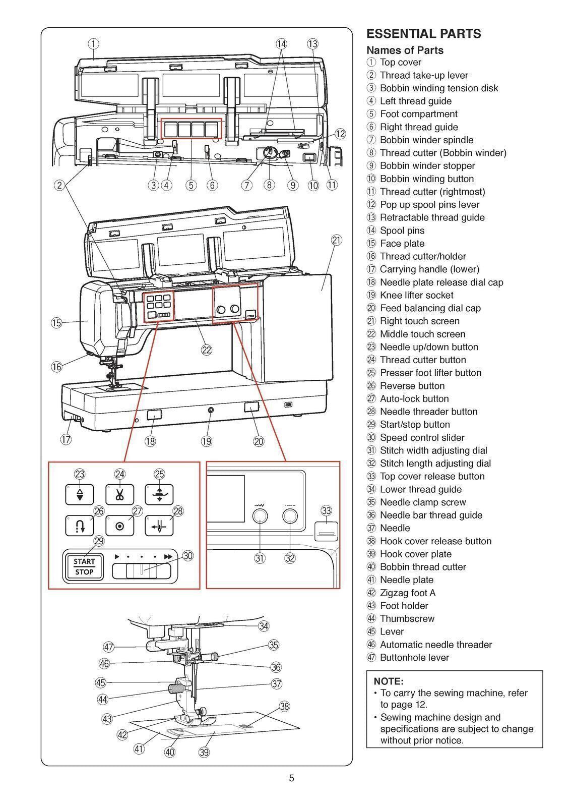 Janome Continental M17 Manual: Sewing and Embroidery Two Book Bundle - Free Ship