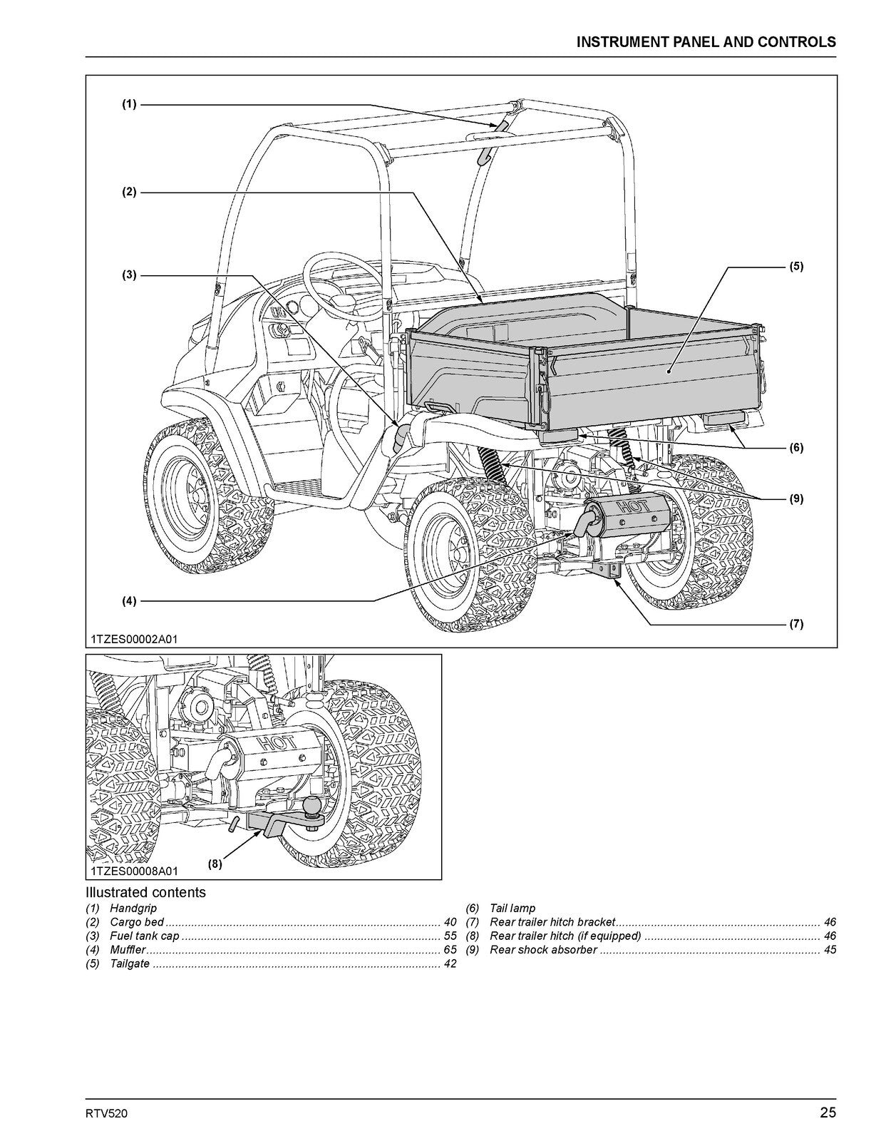 KUBOTA RTV520 Utility Vehicle Operators Manual - STEEL WIRE BOUND - TOUGH COVERS