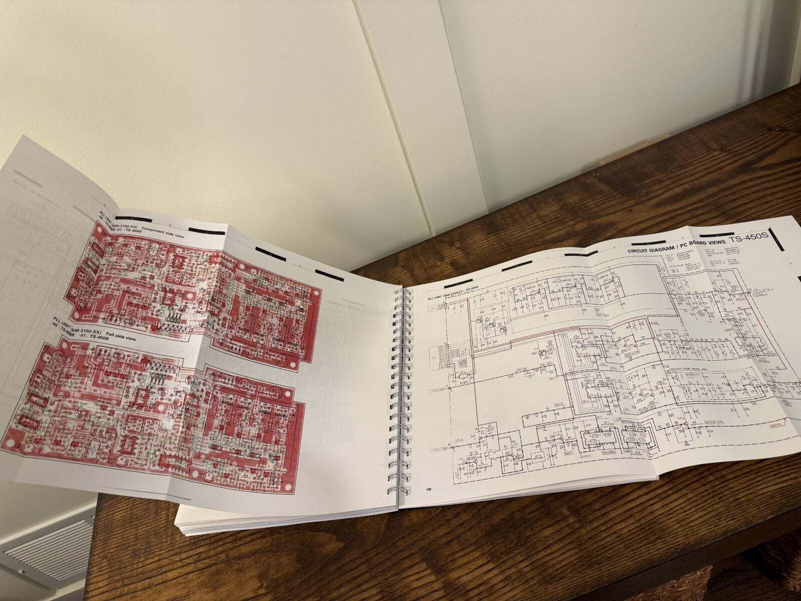 KENWOOD TS-450S TS-690S SERVICE  MANUAL - HUGE FOLD-OUT PAGES - WIRE BOUND