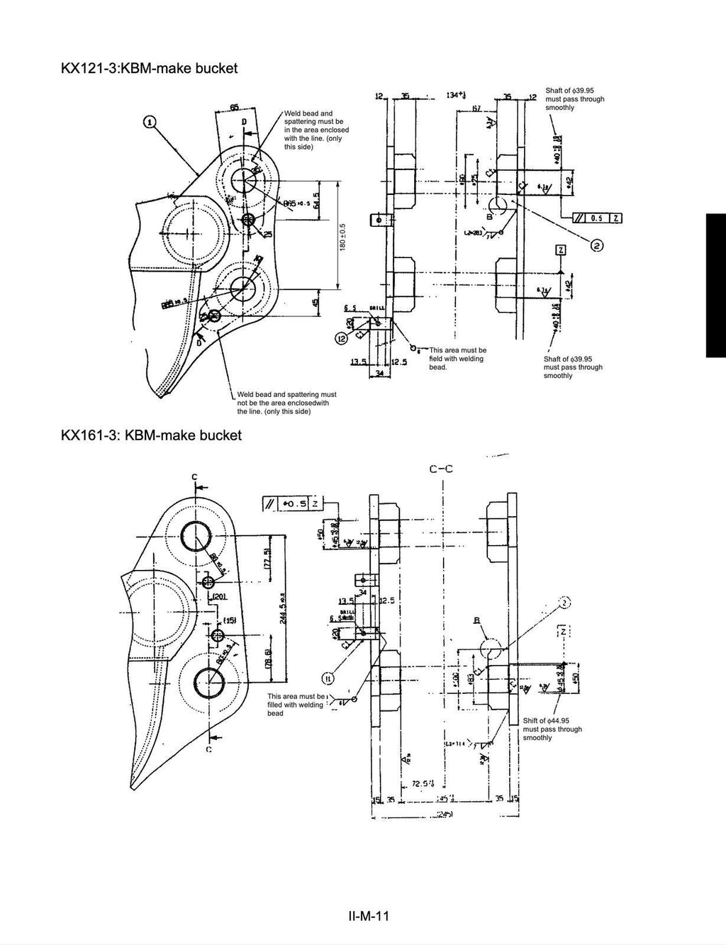 KUBOTA KX121-3 KX161-3 WORKSHOP MANUAL WSM EXCAVATOR +MINOR CHANGE CH+ FOLDOUTS!