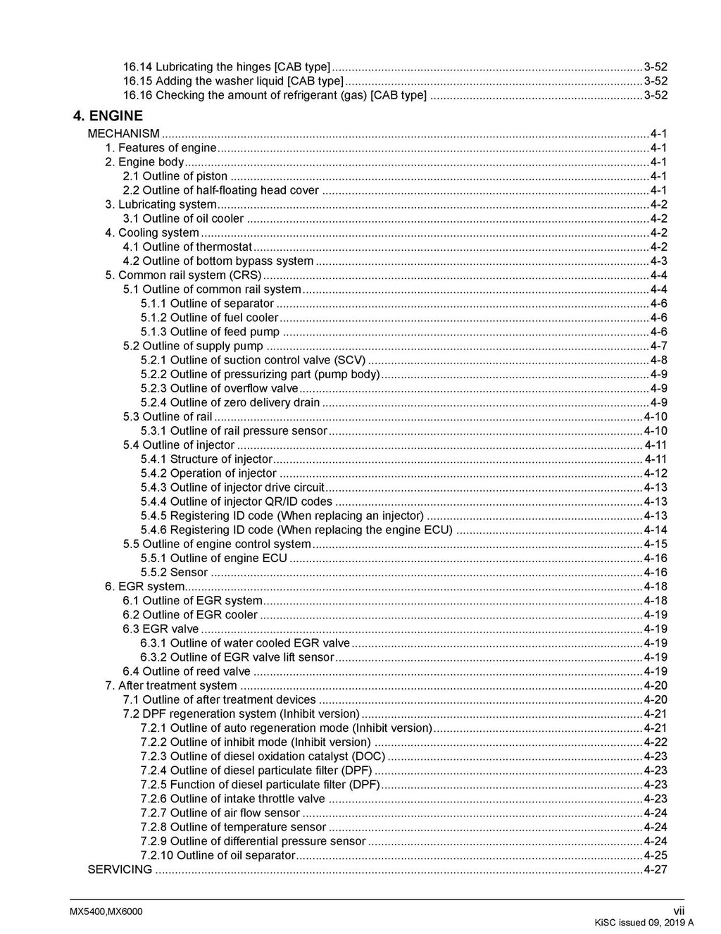 KUBOTA MX5400 MX6000 WORKSHOP MANUAL WSM - WIRE BOUND, COVERS, XL FOLDOUT PAGES!
