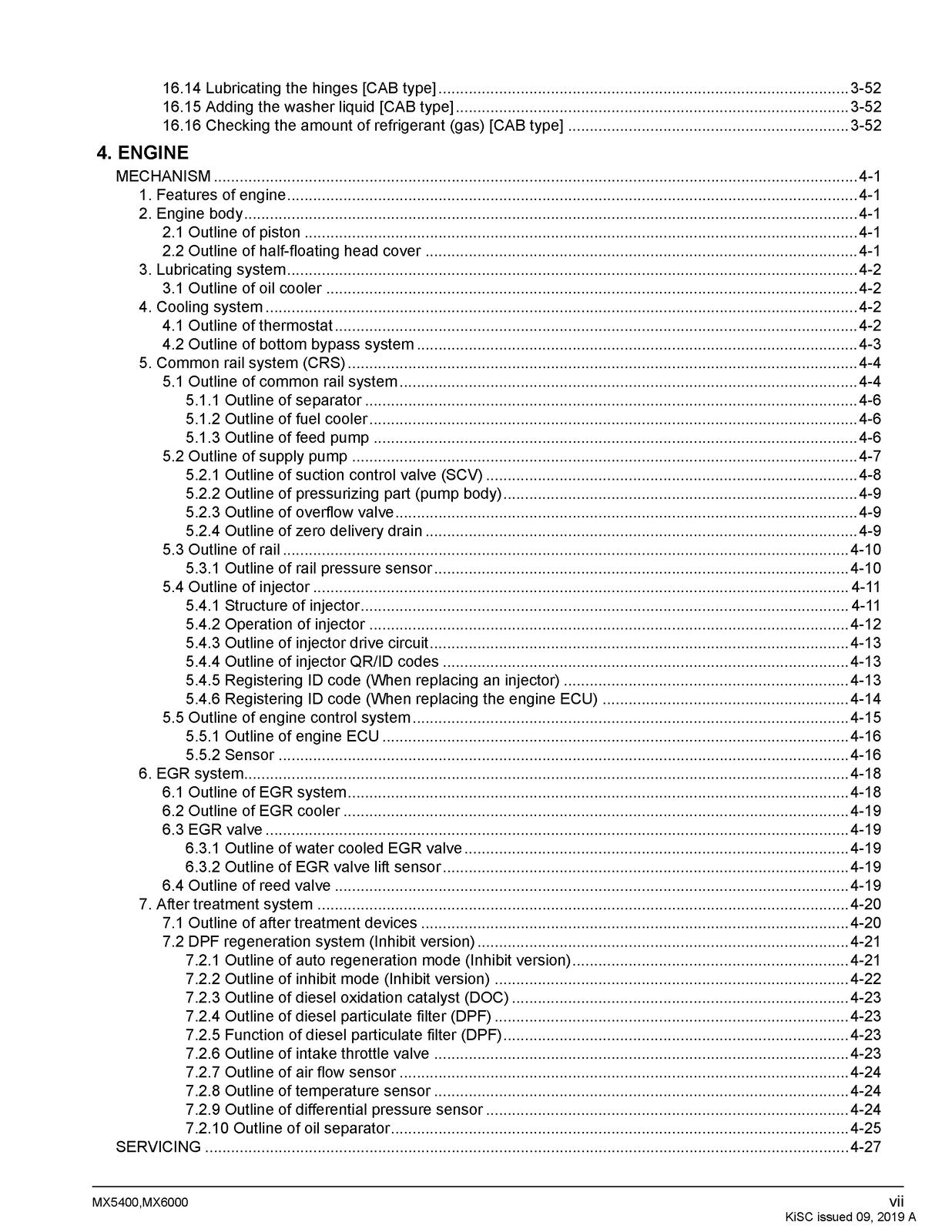 KUBOTA MX5400 MX6000 WORKSHOP MANUAL WSM - WIRE BOUND, COVERS, XL FOLDOUT PAGES!