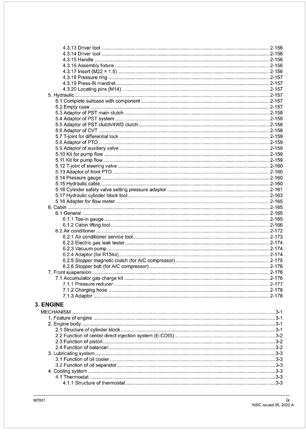 KUBOTA TRACTOR M7001 WORKSHOP MANUAL WSM - WIRE BOUND - TOUGH COVERS