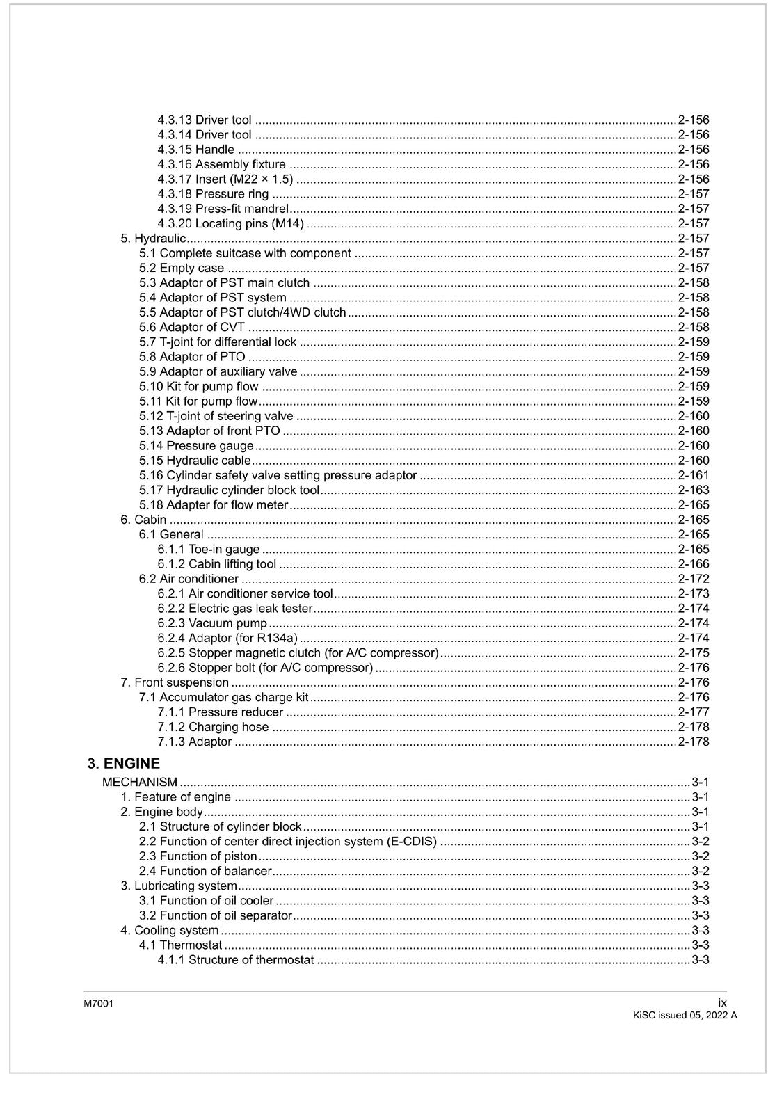 KUBOTA TRACTOR M7001 WORKSHOP MANUAL WSM - WIRE BOUND - TOUGH COVERS