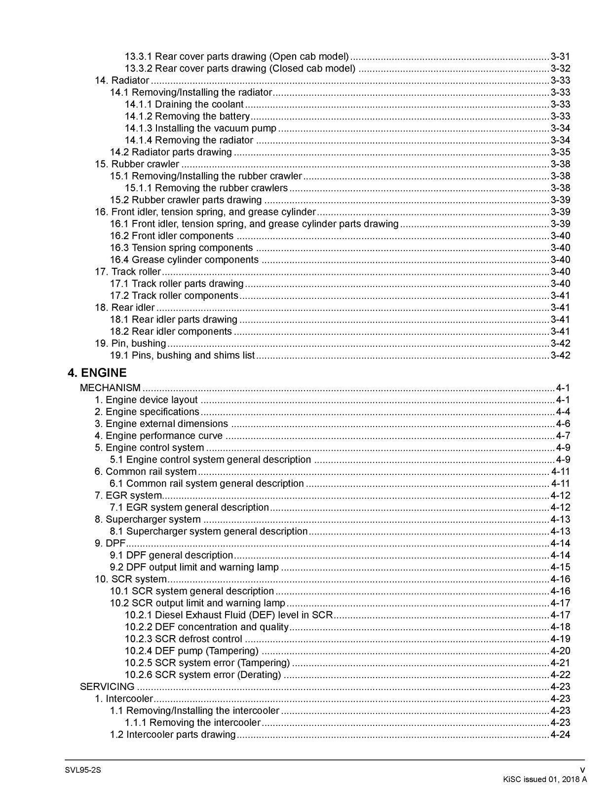 KUBOTA SVL95-2 COMPACT TRACK LOADER WORKSHOP MANUAL - WIRE BOUND - XL FOLDOUTS!