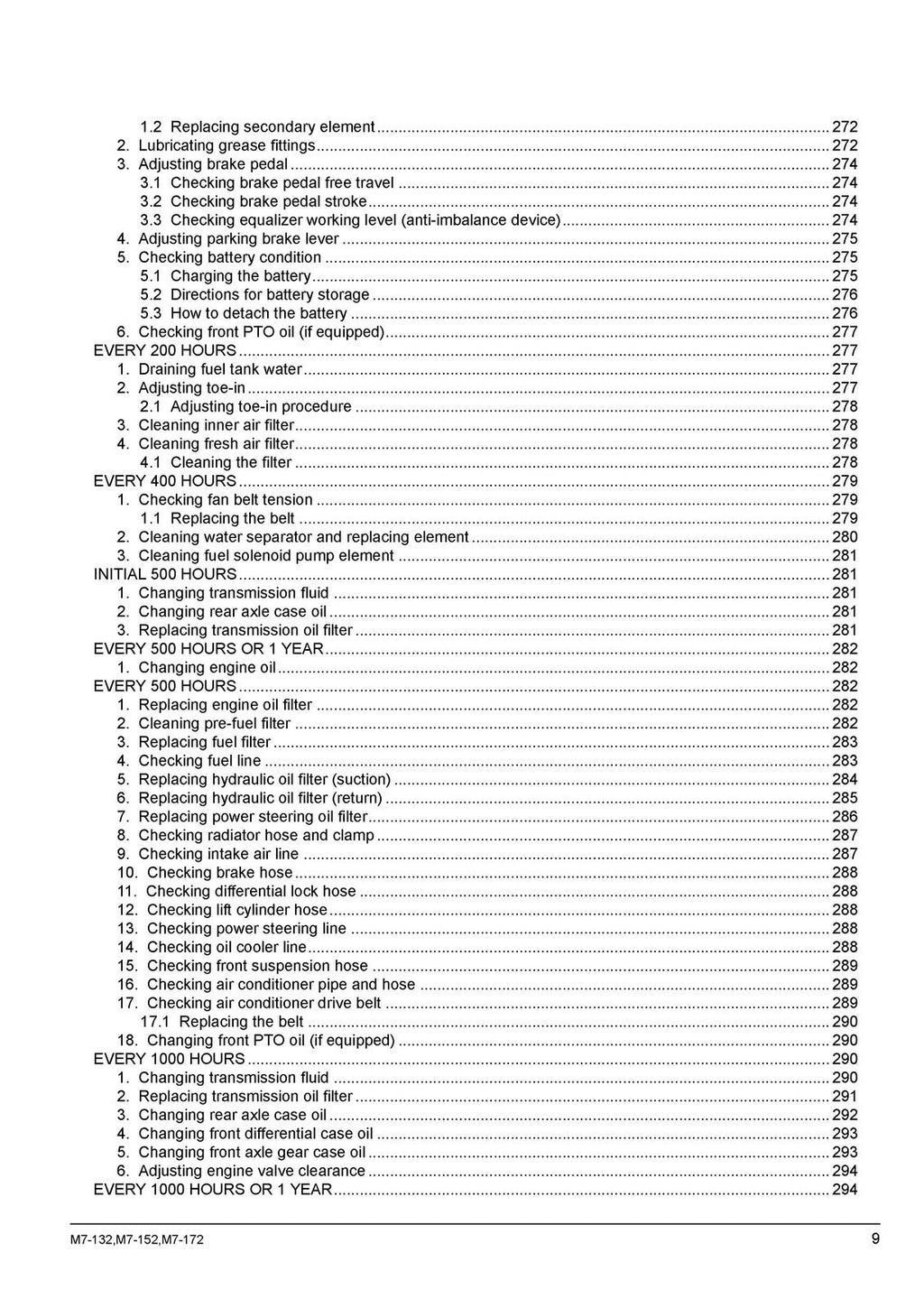 KUBOTA M7132 M7152 M7172 TRACTOR OPERATORS MANUAL - WIRE BOUND - TOUGH COVERS
