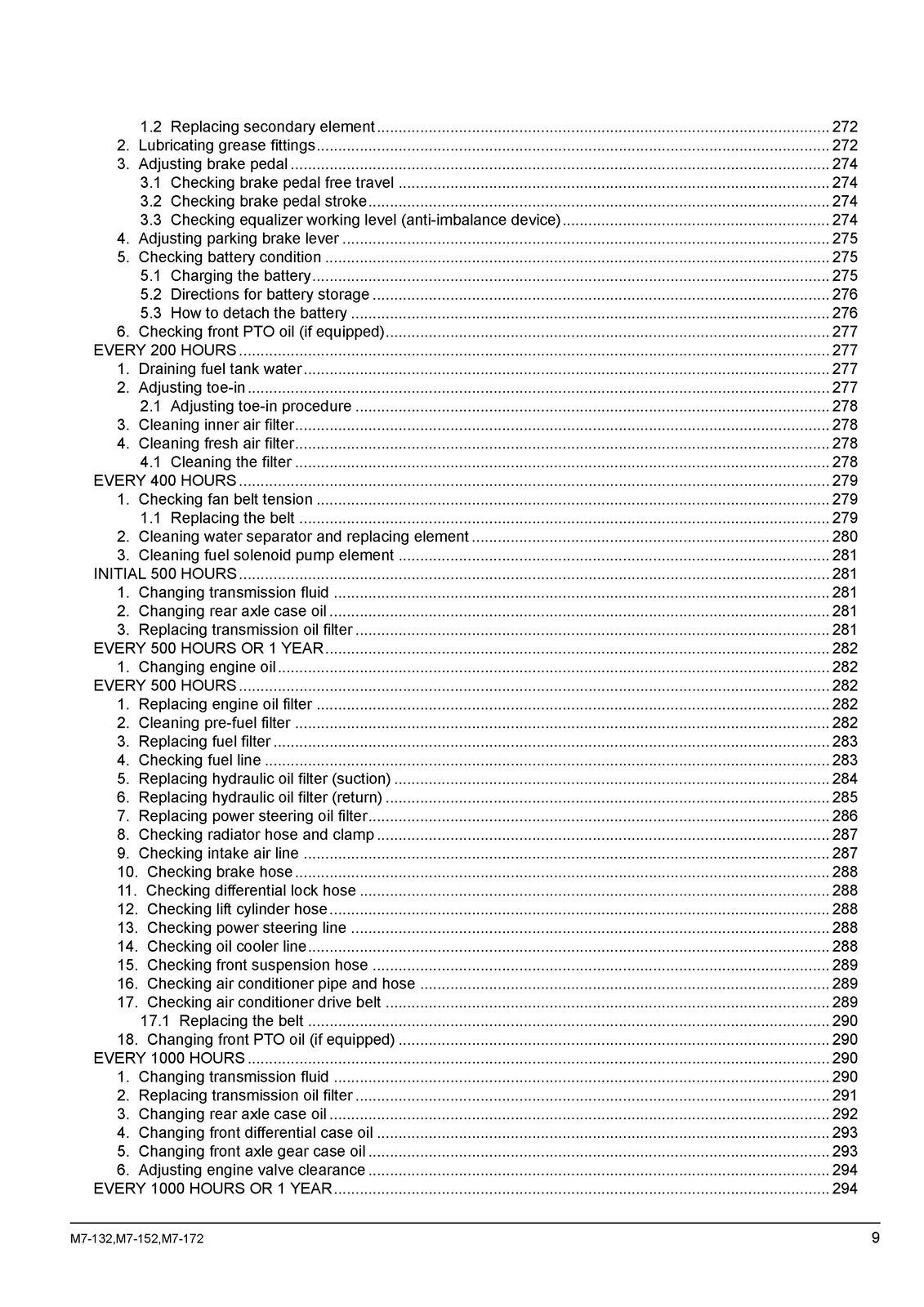 KUBOTA M7132 M7152 M7172 TRACTOR OPERATORS MANUAL - WIRE BOUND - TOUGH COVERS
