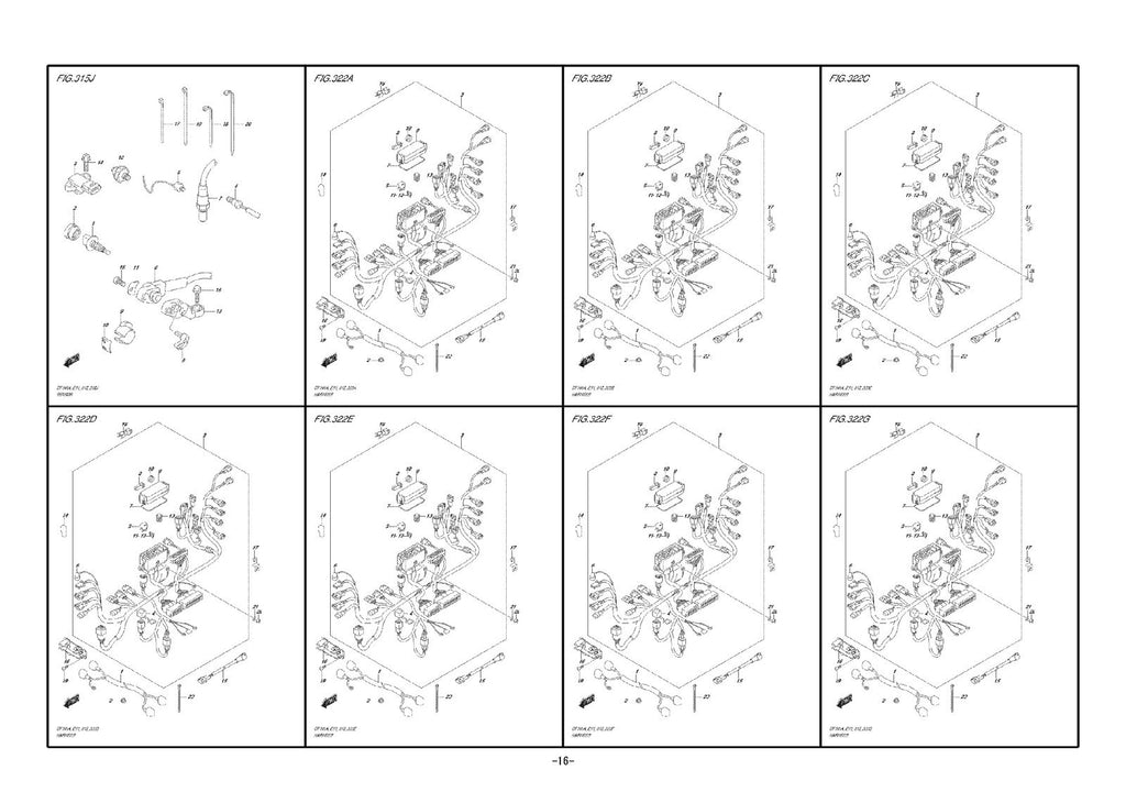 SUZUKI PARTS CATALOG DF100A DF115A DF140A 2014 MANUAL - WIRE BOUND - TUFF COVERS